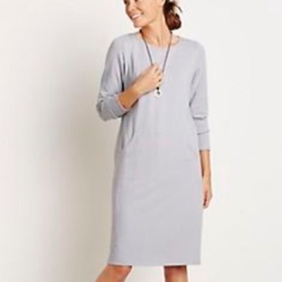 J. Jill Light Gray Women's Dress - Picture 1 of 7